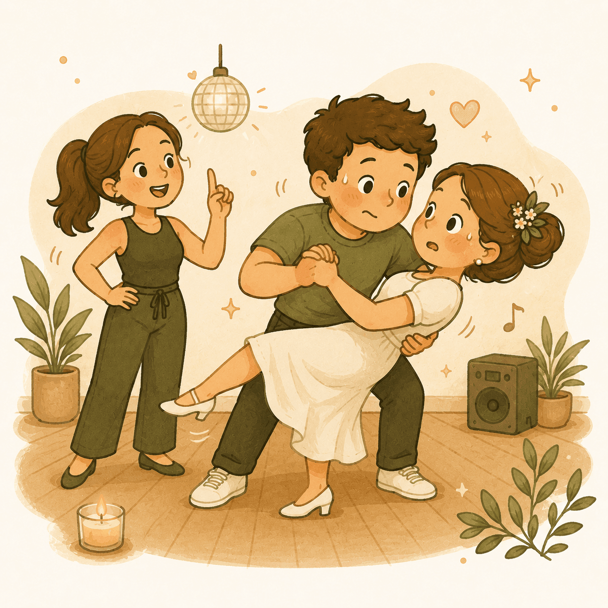 Aula de dança para os noivos não passarem vergonha