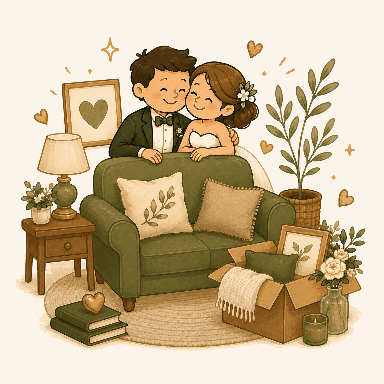 Noite de hotel para os recém-casados descansarem